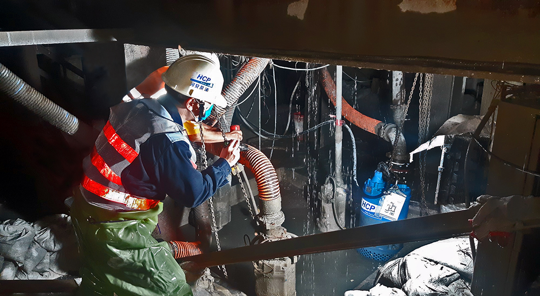 MRT Construction Dewatering in Taipei, Taiwan MRT Construction Dewatering in Taipei, Taiwan